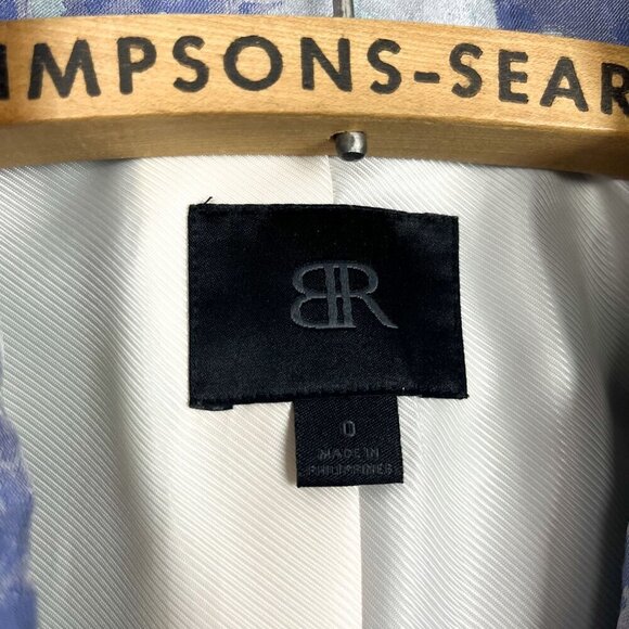 Banana Republic Womens XS Blue Floral Blazer Button-Up Jacket - Picture 3 of 5